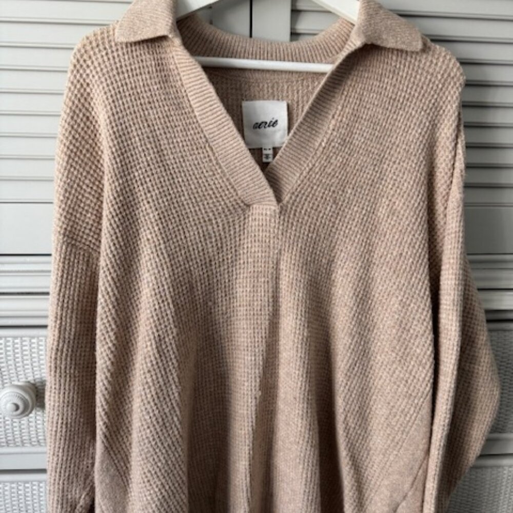 Aerie Beige Sweater Size XS